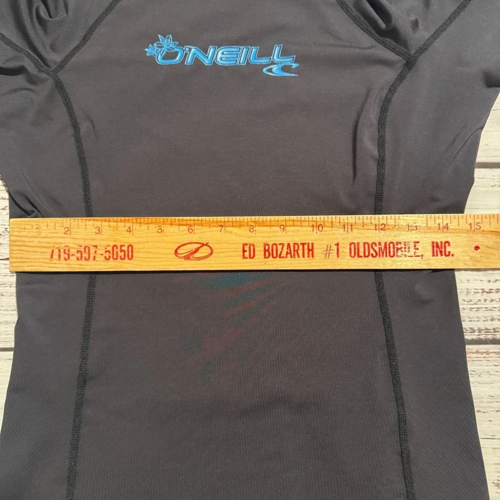O'NEILL Youth Basic Skins‎ UPF 50+ Short Sleeve Rash Guard Black Girls Size L